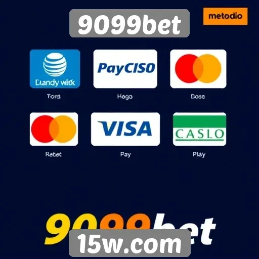 Variedade de métodos de pagamento na 9099bet